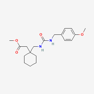 Methyl [1-({[(4-methoxybenzyl)carbamoyl]amino}methyl)cyclohexyl]acetate