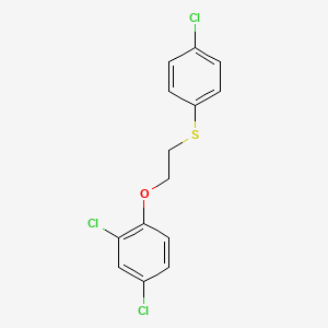 2,4-Dichloro-1-{2-[(4-chlorophenyl)sulfanyl]ethoxy}benzene