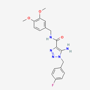 5-amino-N-(3,4-dimethoxybenzyl)-1-(4-fluorobenzyl)-1H-1,2,3-triazole-4-carboxamide