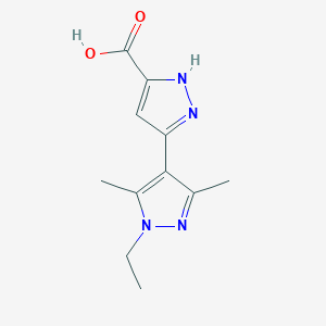 1'-Ethyl-3',5'-dimethyl-1H,1'H-[3,4']bipyrazolyl-5-carboxylic acid