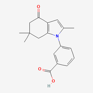 3-(2,6,6-trimethyl-4-oxo-4,5,6,7-tetrahydro-1H-indol-1-yl)benzoic acid