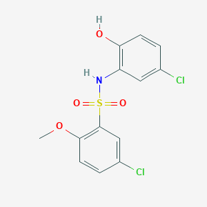 5-chloro-N-(5-chloro-2-hydroxyphenyl)-2-methoxybenzenesulfonamide