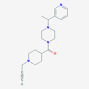 1-[1-(Prop-2-yn-1-yl)piperidine-4-carbonyl]-4-[1-(pyridin-3-yl)ethyl]piperazine