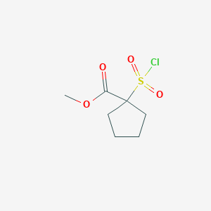 Methyl 1-(chlorosulfonyl)cyclopentane-1-carboxylate