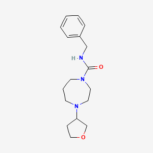molecular formula C17H25N3O2 B2436504 N-benzyl-4-(oxolan-3-yl)-1,4-diazepane-1-carboxamide CAS No. 2309706-76-9