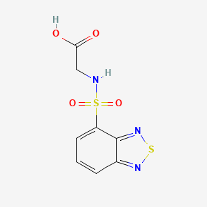 molecular formula C8H7N3O4S2 B2436519 N-(2,1,3-Benzothiadiazol-4-ylsulfonyl)glycine CAS No. 312591-21-2