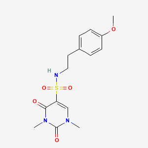 molecular formula C15H19N3O5S B2436539 N-[2-(4-methoxyphenyl)ethyl]-1,3-dimethyl-2,4-dioxopyrimidine-5-sulfonamide CAS No. 874806-58-3