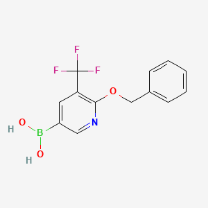 molecular formula C13H11BF3NO3 B2436614 6-BEnzyloxy-5-(trifluoromethyl)pyridine-3-boronic acid CAS No. 2377610-34-7
