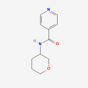molecular formula C11H14N2O2 B2436626 N-(oxan-3-yl)pyridine-4-carboxamide CAS No. 2097897-77-1