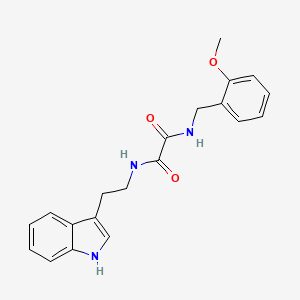 molecular formula C20H21N3O3 B2436646 N1-(2-(1H-indol-3-yl)ethyl)-N2-(2-methoxybenzyl)oxalamide CAS No. 941939-36-2