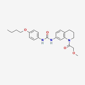 1-(4-Butoxyphenyl)-3-(1-(2-methoxyacetyl)-1,2,3,4-tetrahydroquinolin-7-yl)urea