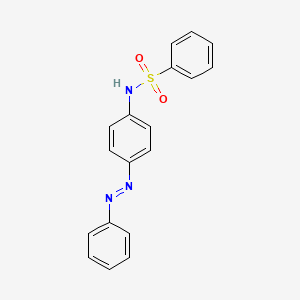 molecular formula C18H15N3O2S B2436709 N-(4-phenyldiazenylphenyl)benzenesulfonamide CAS No. 102840-99-3