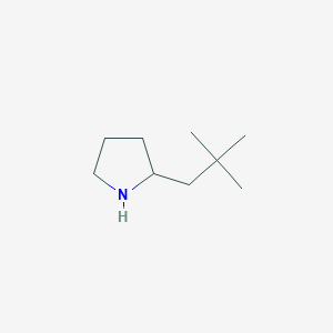 molecular formula C9H19N B2436742 2-(2,2-Dimethylpropyl)pyrrolidine CAS No. 383127-35-3