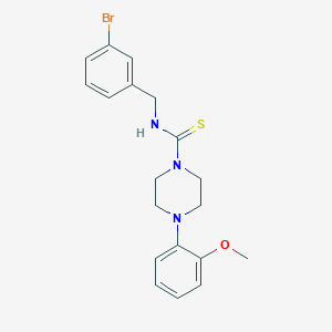 molecular formula C19H22BrN3OS B2436747 N-[(3-Bromophenyl)methyl]-4-(2-methoxyphenyl)piperazine-1-carbothioamide CAS No. 2202594-58-7