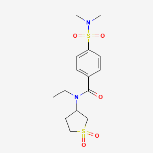 4-(N,N-dimethylsulfamoyl)-N-(1,1-dioxidotetrahydrothiophen-3-yl)-N-ethylbenzamide