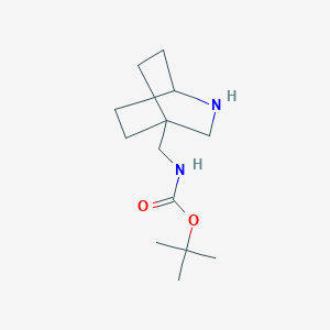 molecular formula C13H24N2O2 B2436755 Tert-butyl N-(2-azabicyclo[2.2.2]octan-4-ylmethyl)carbamate CAS No. 2361822-74-2