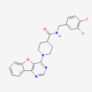 1-([1]benzofuro[3,2-d]pyrimidin-4-yl)-N-(3-chloro-4-fluorobenzyl)piperidine-4-carboxamide