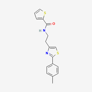 N-{2-[2-(4-methylphenyl)-1,3-thiazol-4-yl]ethyl}thiophene-2-carboxamide