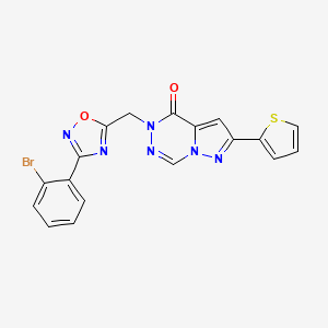 2-[2-(4-ethylphenyl)-4-oxo-3,4-dihydro-5H-pyrido[2,3-b][1,4]diazepin-5-yl]-N-(2-fluorophenyl)acetamide