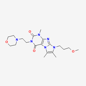 6-(3-Methoxypropyl)-4,7,8-trimethyl-2-(2-morpholin-4-ylethyl)purino[7,8-a]imidazole-1,3-dione