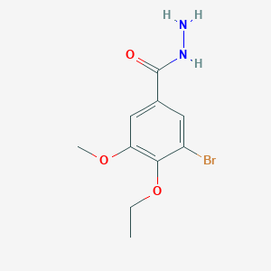 molecular formula C10H13BrN2O3 B2436807 3-Bromo-4-ethoxy-5-methoxybenzohydrazide CAS No. 565172-99-8