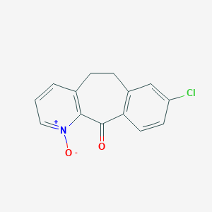 molecular formula C14H10ClNO2 B024369 8-Chloro-5,6-dihydro-11H-benzo[5,6]cyclohepta[1,2-b]pyridin-11-one 1-Oxide CAS No. 133330-59-3