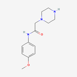 B2436909 N-(4-methoxyphenyl)-2-(piperazin-1-yl)acetamide CAS No. 186612-15-7