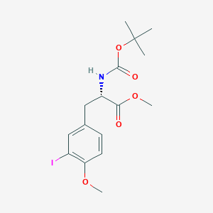 molecular formula C16H22INO5 B2436919 (S)-Methyl 2-((tert-butoxycarbonyl)amino)-3-(3-iodo-4-methoxyphenyl)propanoate CAS No. 113850-71-8