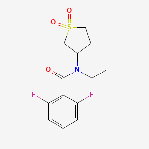 molecular formula C13H15F2NO3S B2436941 N-(1,1-dioxidotetrahydrothiophen-3-yl)-N-ethyl-2,6-difluorobenzamide CAS No. 898425-54-2