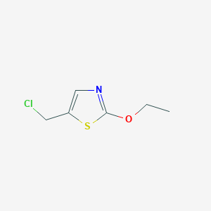 molecular formula C6H8ClNOS B2436960 5-(Chloromethyl)-2-ethoxy-1,3-thiazole CAS No. 937655-31-7