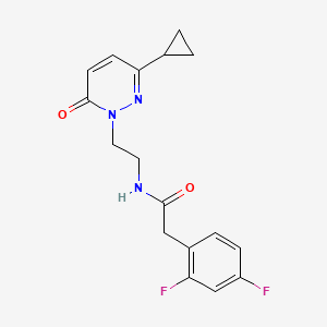 N-(2-(3-cyclopropyl-6-oxopyridazin-1(6H)-yl)ethyl)-2-(2,4-difluorophenyl)acetamide