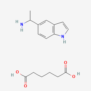 1-(1h-Indol-5-yl)ethylamine adipate