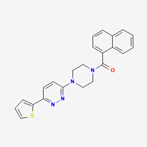 Naphthalen-1-yl(4-(6-(thiophen-2-yl)pyridazin-3-yl)piperazin-1-yl)methanone