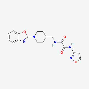 N1-((1-(benzo[d]oxazol-2-yl)piperidin-4-yl)methyl)-N2-(isoxazol-3-yl)oxalamide