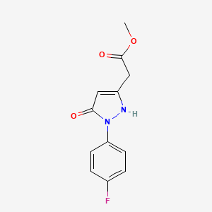 methyl [1-(4-fluorophenyl)-5-hydroxy-1H-pyrazol-3-yl]acetate