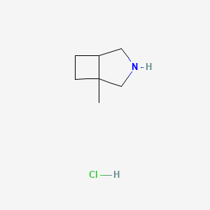 molecular formula C7H14ClN B2437036 1-Methyl-3-azabicyclo[3.2.0]heptane;hydrochloride CAS No. 2460748-60-9