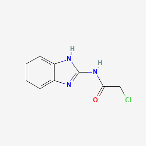 molecular formula C9H8ClN3O B2437049 N-(1H-Benzimidazol-2-yl)-2-chloroacetamide CAS No. 84587-80-4