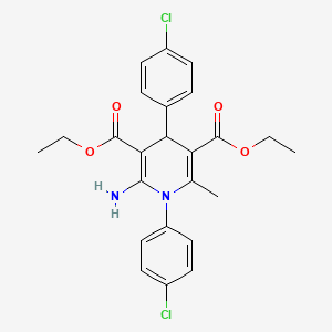 Diethyl 2-amino-1,4-bis(4-chlorophenyl)-6-methyl-4H-pyridine-3,5-dicarboxylate