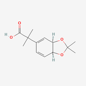 rac-2-((3aR,7aS)-2,2-dimethyl-3a,7a-dihydrobenzo[d][1,3]dioxol-5-yl)-2-methylpropanoic acid