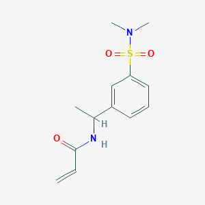 N-[1-[3-(Dimethylsulfamoyl)phenyl]ethyl]prop-2-enamide