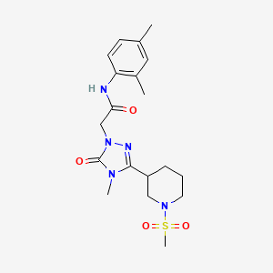 N-(2,4-dimethylphenyl)-2-(4-methyl-3-(1-(methylsulfonyl)piperidin-3-yl)-5-oxo-4,5-dihydro-1H-1,2,4-triazol-1-yl)acetamide
