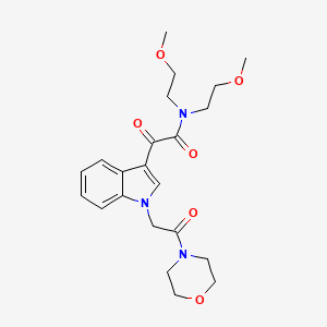N,N-bis(2-methoxyethyl)-2-(1-(2-morpholino-2-oxoethyl)-1H-indol-3-yl)-2-oxoacetamide