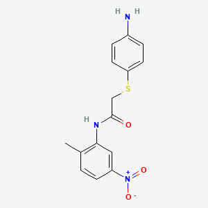 2-[(4-aminophenyl)thio]-N-(2-methyl-5-nitrophenyl)acetamide