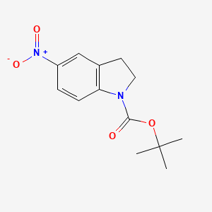molecular formula C13H16N2O4 B2437190 Tert-butyl 5-nitroindoline-1-carboxylate CAS No. 129488-25-1