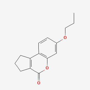 molecular formula C15H16O3 B2437210 7-propoxy-2,3-dihydrocyclopenta[c]chromen-4(1H)-one CAS No. 313471-04-4