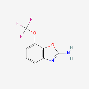 molecular formula C8H5F3N2O2 B2437219 7-(Trifluoromethoxy)benzo[d]oxazol-2-amine CAS No. 1806501-06-3