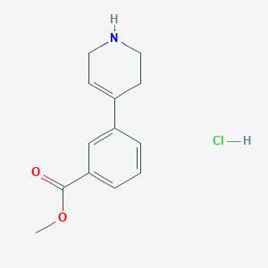 molecular formula C13H16ClNO2 B2437249 Methyl 3-(1,2,3,6-tetrahydropyridin-4-yl)benzoate hydrochloride CAS No. 2409597-20-0