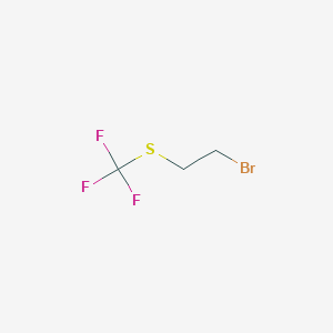 molecular formula C3H4BrF3S B2437268 1-Bromo-2-trifluoromethylsulfanyl-ethane CAS No. 110480-78-9