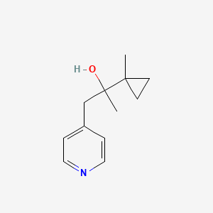 molecular formula C12H17NO B2437277 2-(1-Methylcyclopropyl)-1-(pyridin-4-yl)propan-2-ol CAS No. 1528577-82-3