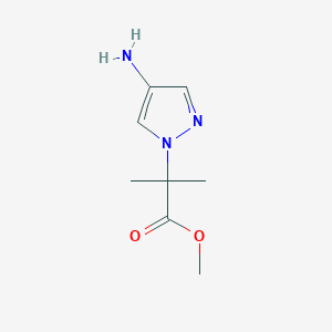 molecular formula C8H13N3O2 B2437290 methyl 2-(4-amino-1H-pyrazol-1-yl)-2-methylpropanoate CAS No. 1935209-36-1